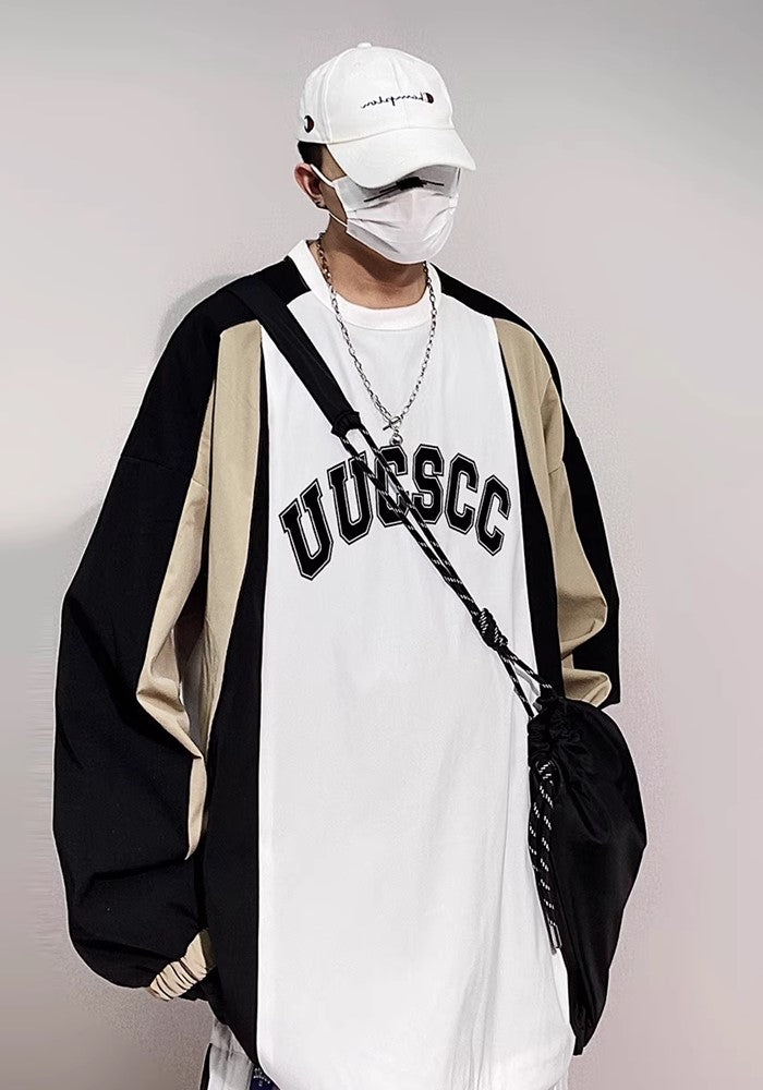 【UUCSCC】Front brand design balance color sweatshirt  US0072