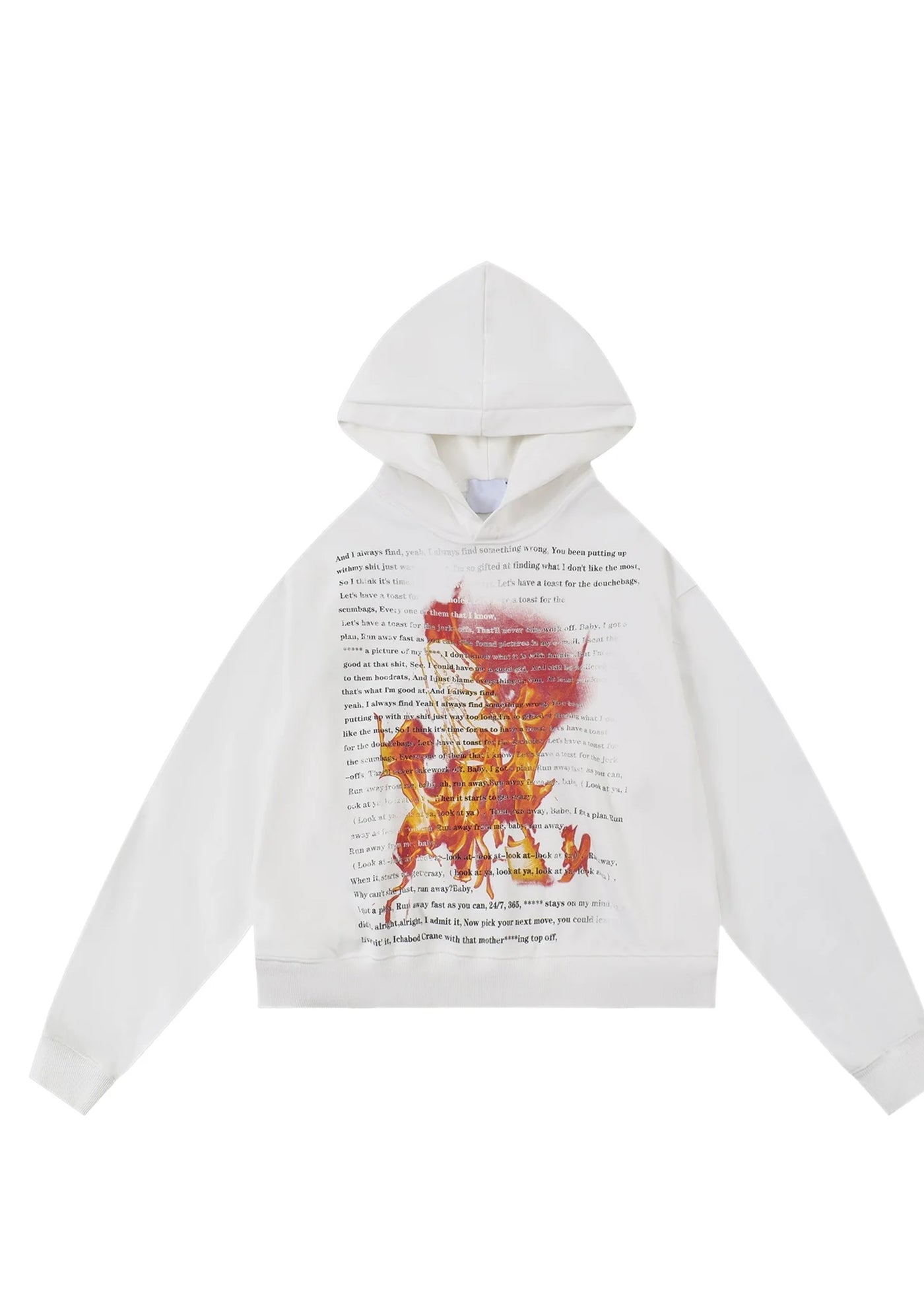 【MAXDSTR】Flame unique illustration design oversized hoodie  MD0173