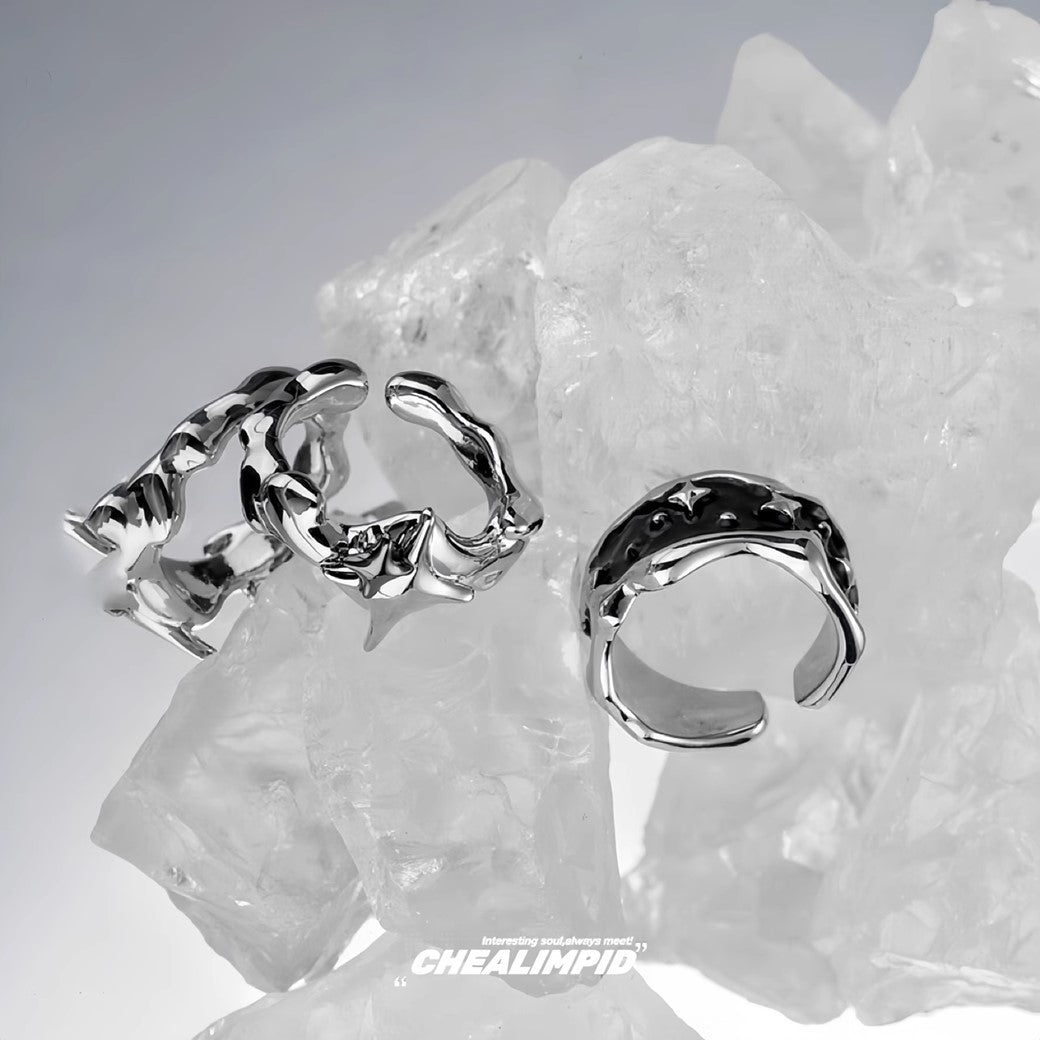 【CHEALIMPID】Cross point agrade silver ring  CL0008