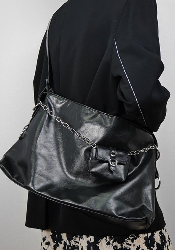 【PRT】Big and small size silhouette shoulder bag  PT0002