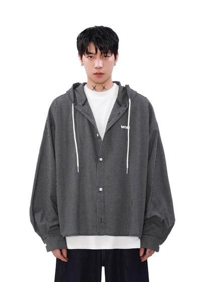 【MR nearly】Basic simple design wide over full zip hoodie  MR0134