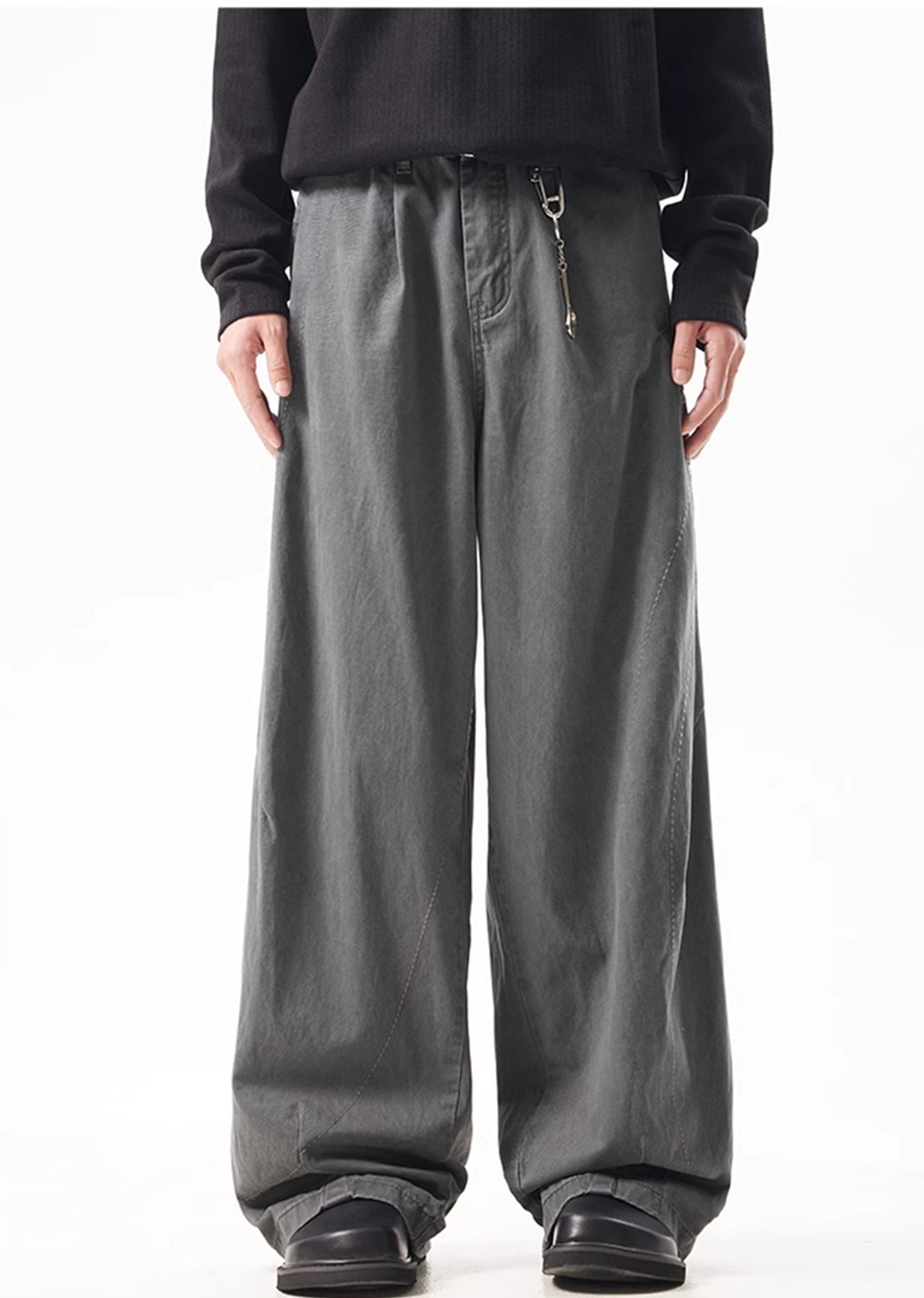 【ACRARDIC】Dull grey base colour wide silhouette pants  AI0020