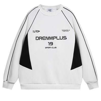 【NIHAOHAO】Double color sporty gaming style long sleeve T-shirt  NH0186