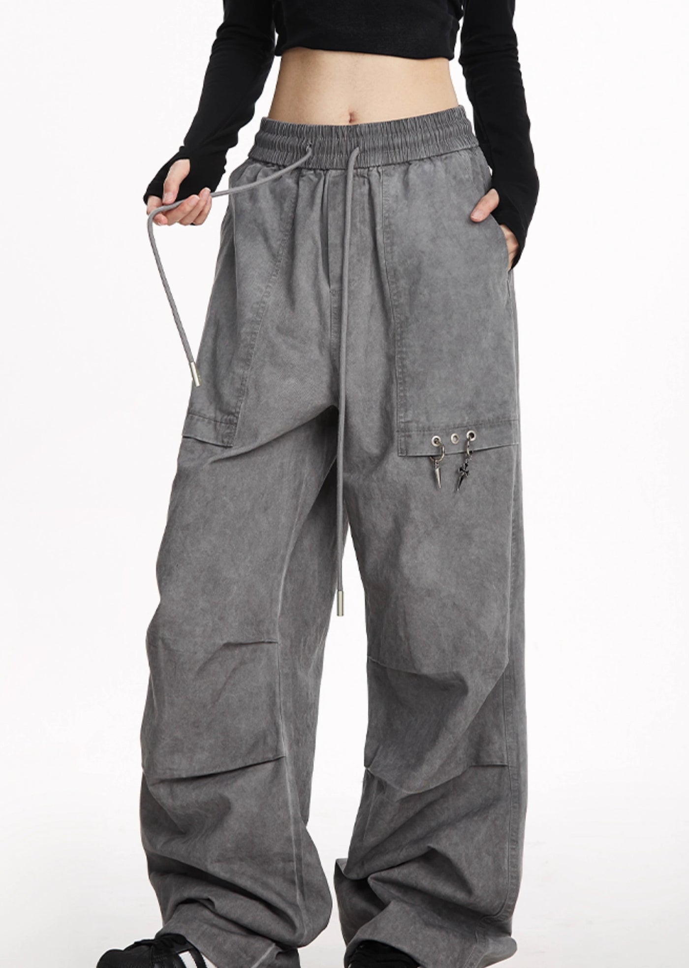 【NOONOZ】Dull basic simple wide tuck pants  NN0001