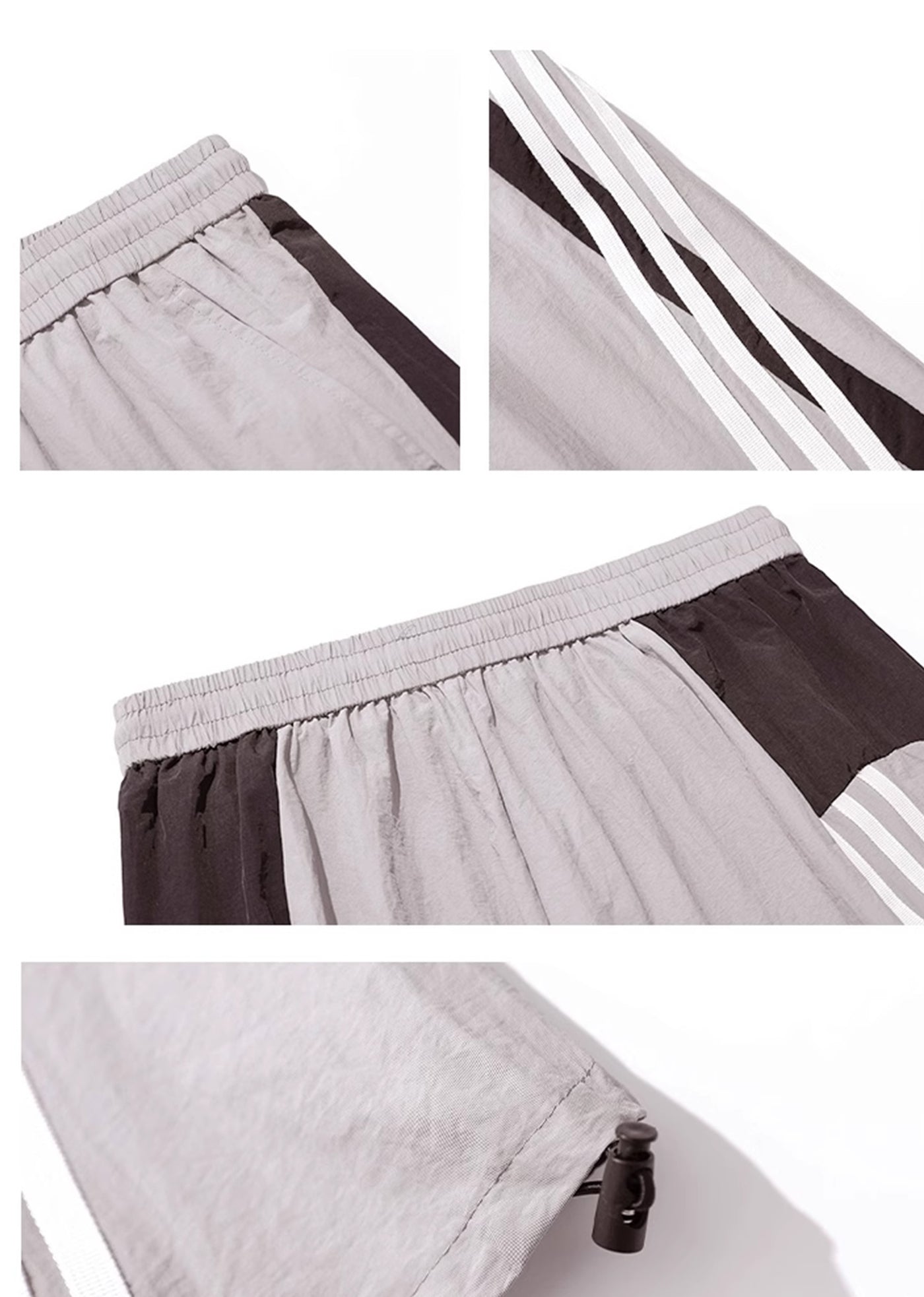 【ACRARDIC】Monotone sporty casual wide natural pants  AI0019