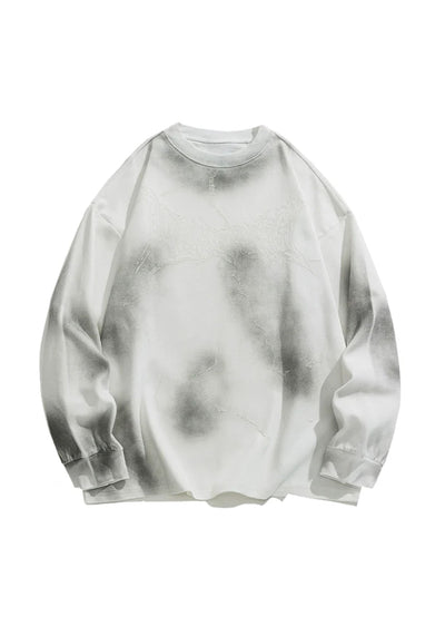 【Eleven shop97】Random wash balanced grunge style long sleeve T-shirt  ES0034