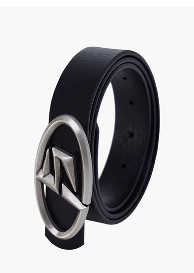【People Style】Brand logo accent design synthetic leather belt  PS0029