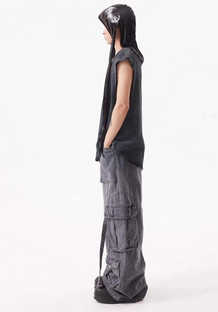 【BTSG】Basic stitch design dull color denim pants  BS0040