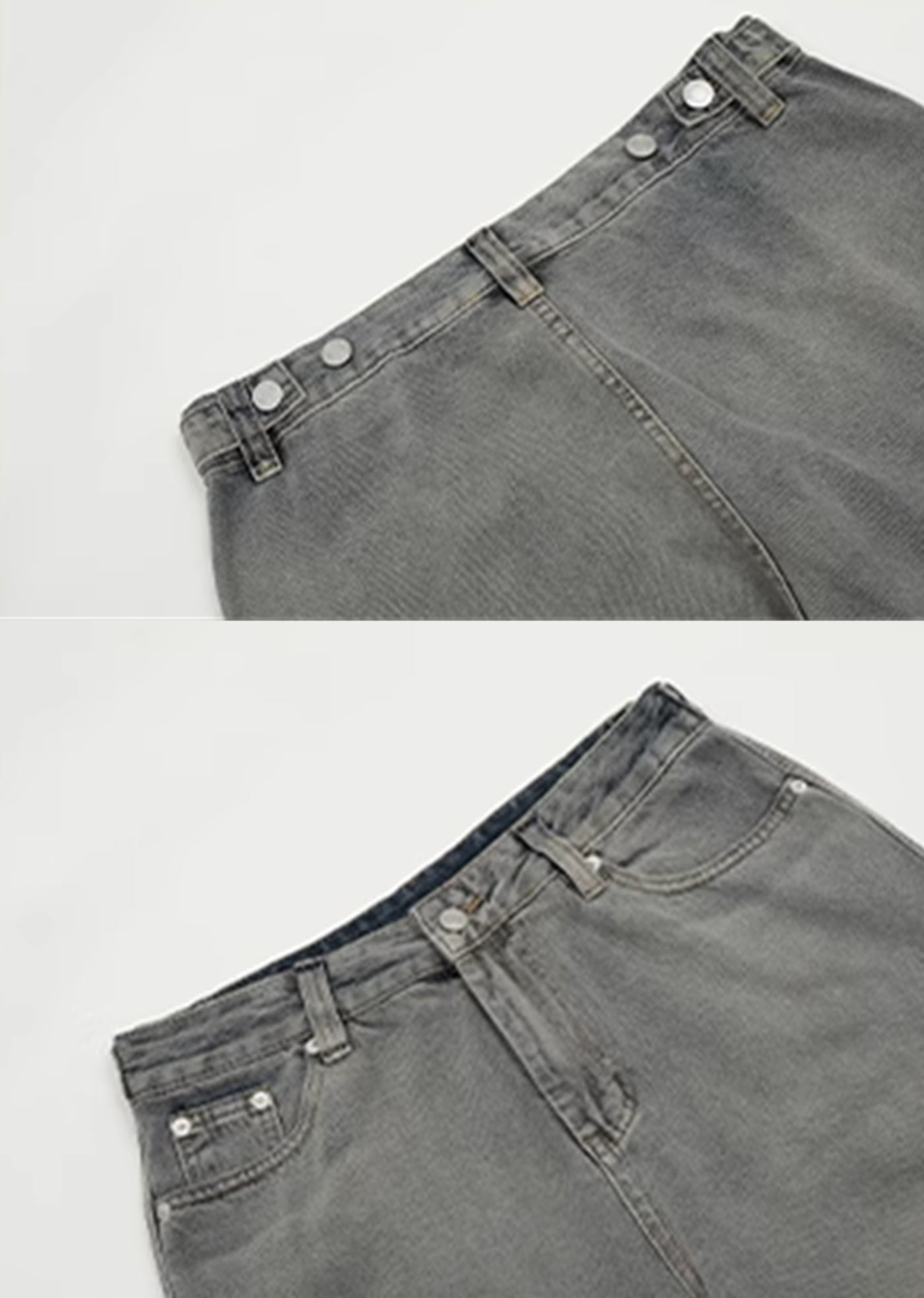 【H GANG X】Basic color design simple cargo denim pants  HX0073