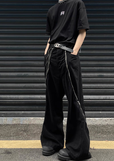 [MAXDSTR] Gimmick full zip blackie design slacks pants MD0151