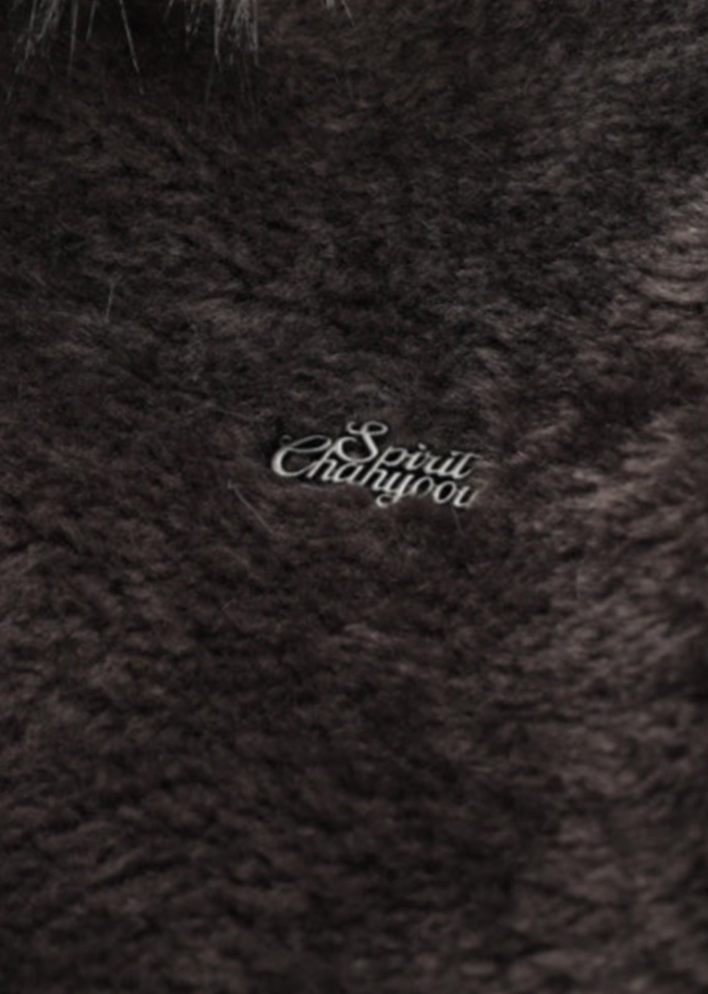 【Mz】Fur Hoody Mohair Fabric Design Full Zip Jacket  MZ0060