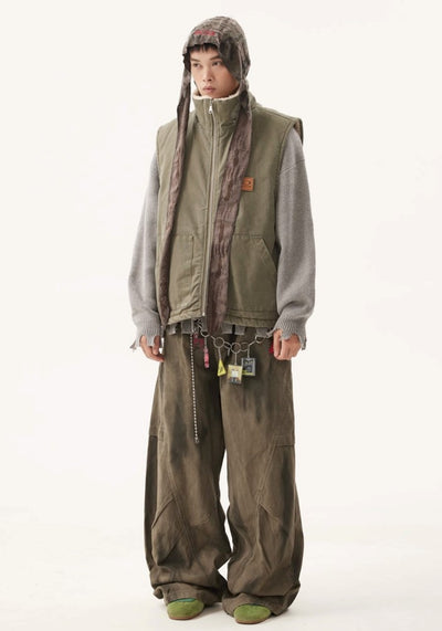 【BTSG】Vintage faded basic design wide pants  BS0044