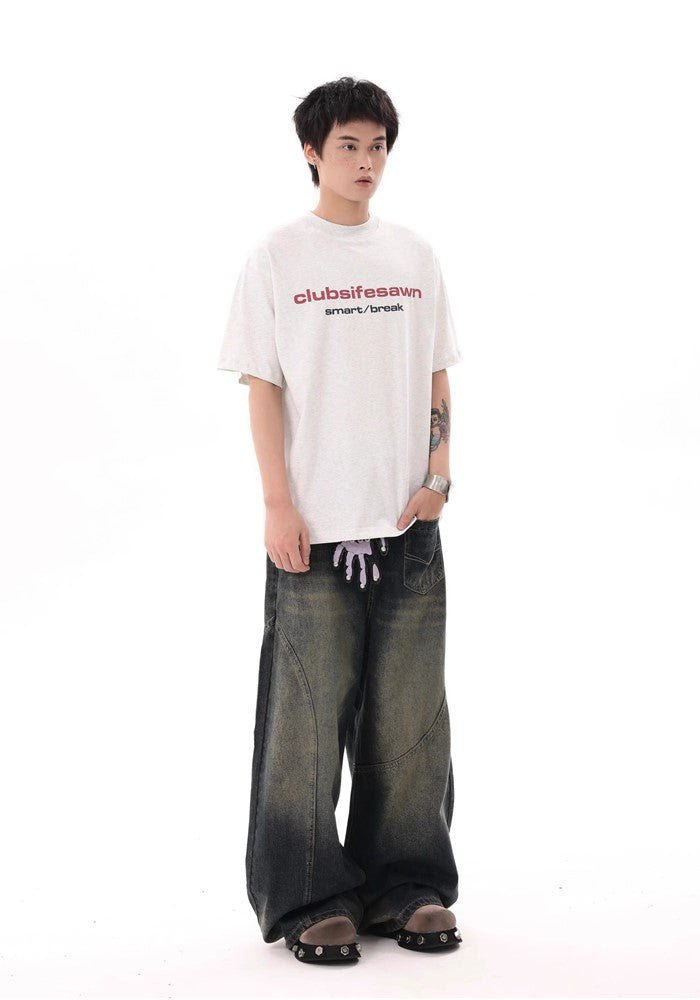 【BTSG】Random wash base dull basic denim pants  BS0024