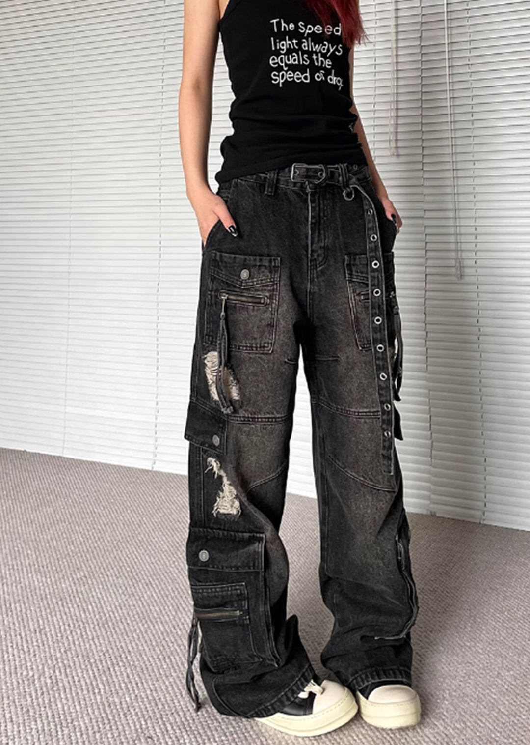 【DEARMINE】Trap Cargo Denim Pants DEARMINE】Trap Cargo Denim Pants (DEARMINE/デニム・ジーパン