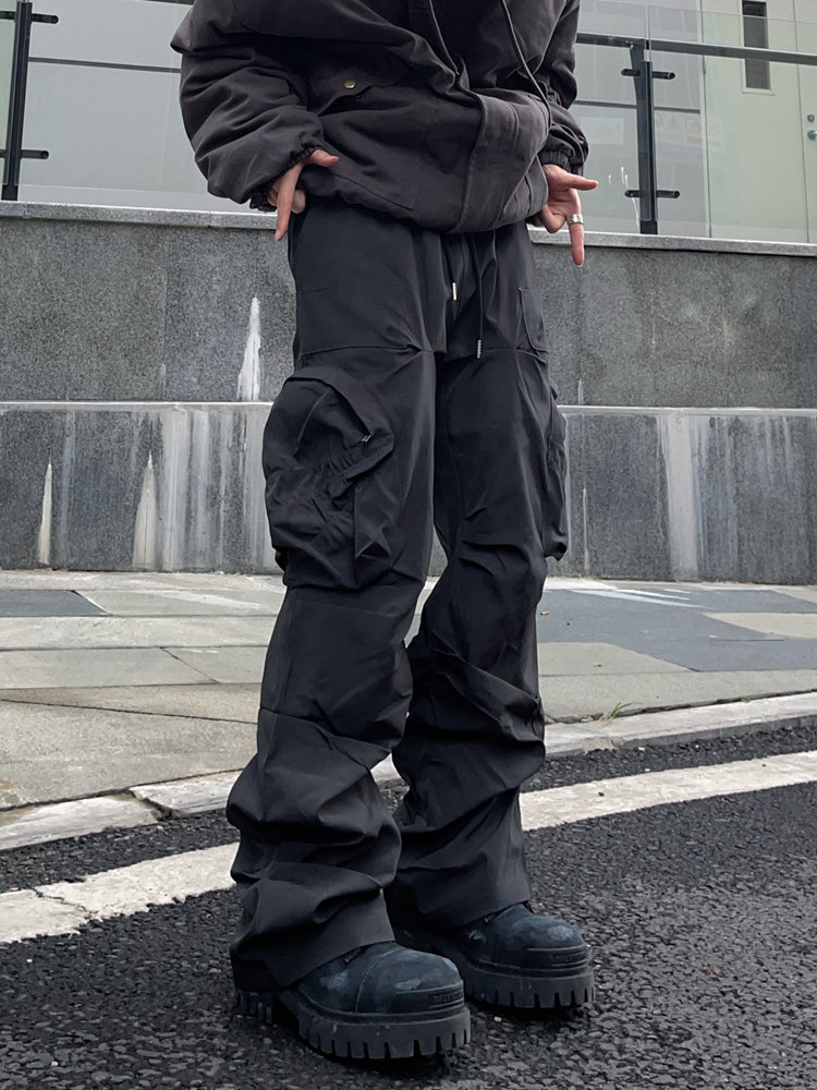 FATEENG】Multi-pocket nylon loose casual pants FG0004 – HI
