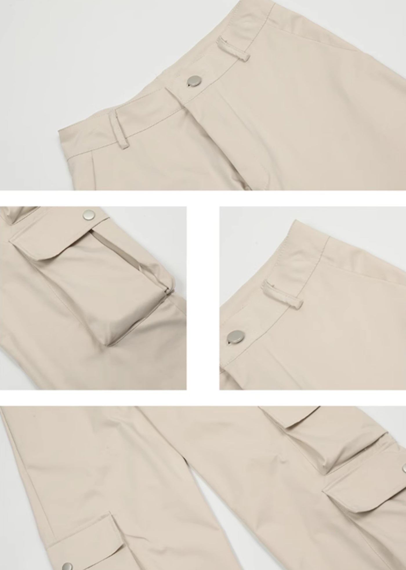 【Apocket】Double side pocket design natural cargo pants  AK0026
