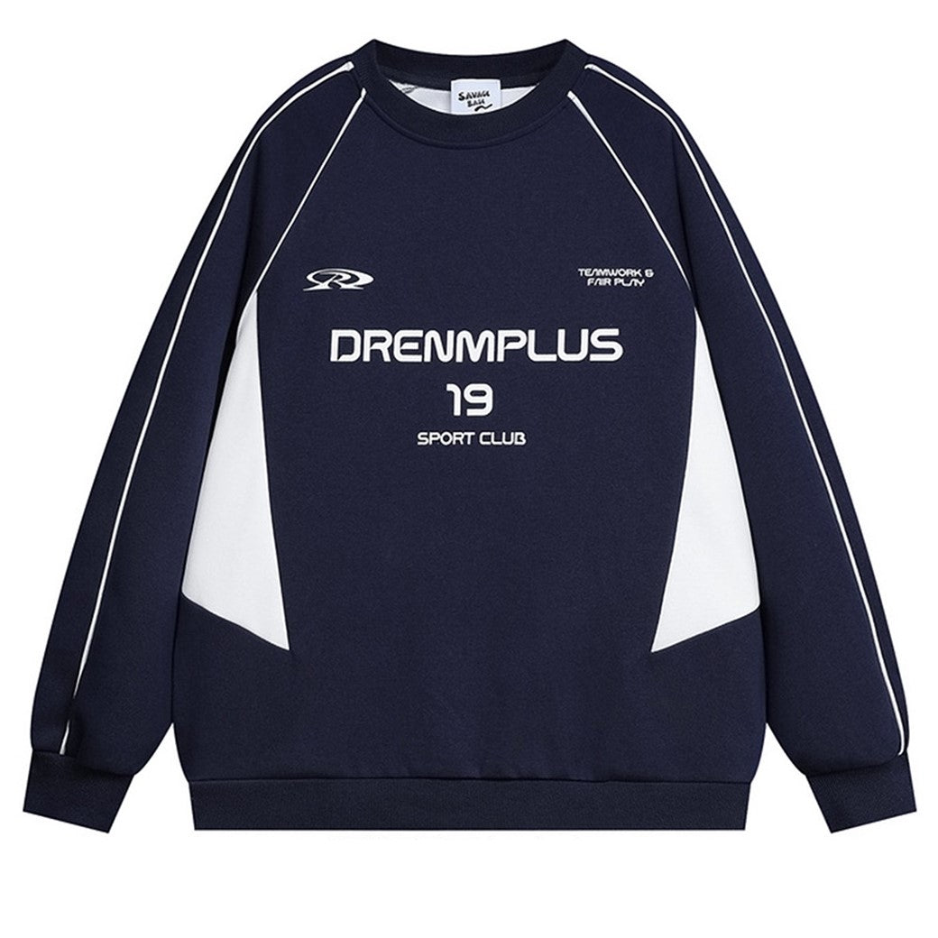 【NIHAOHAO】Double color sporty gaming style long sleeve T-shirt  NH0186