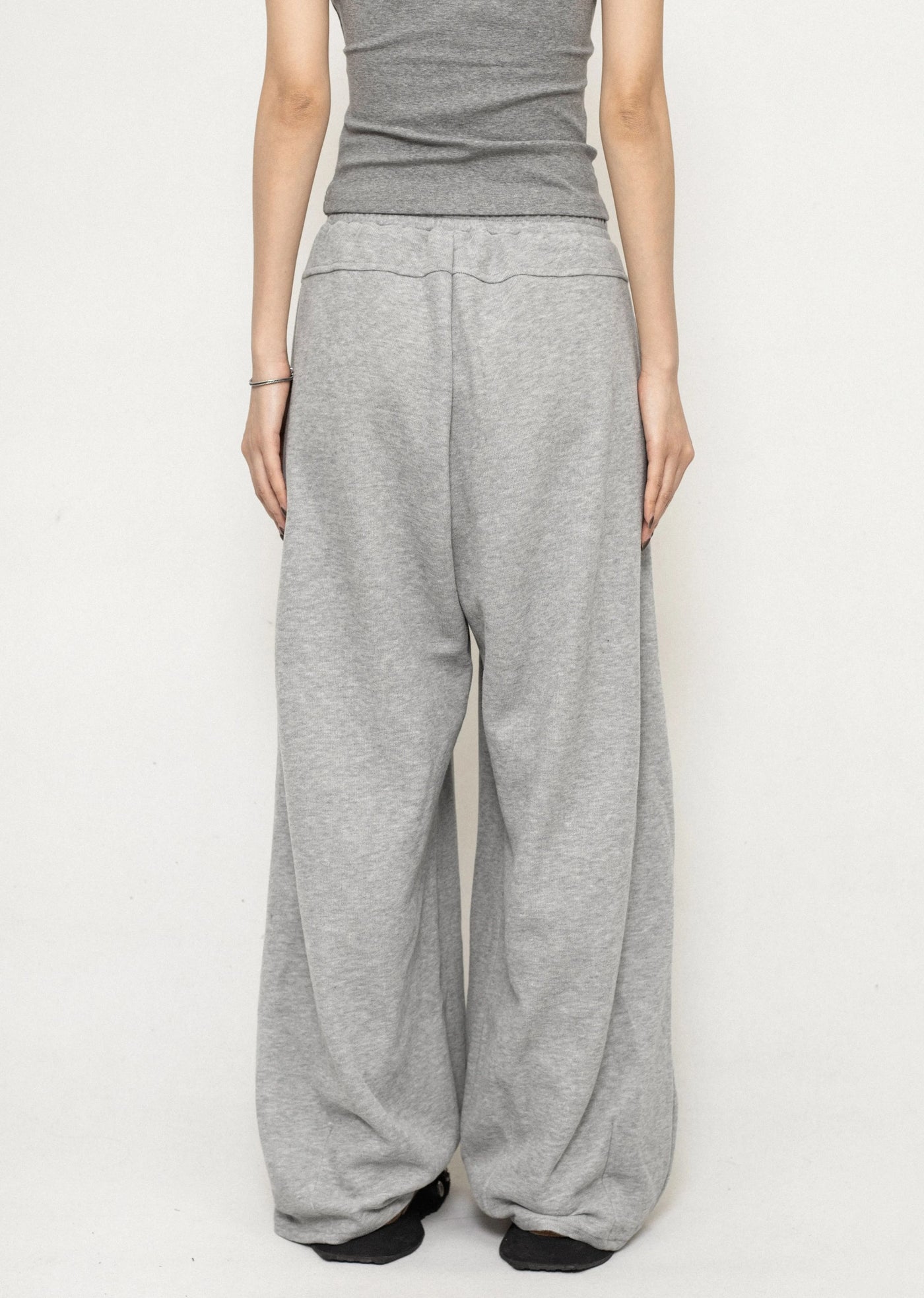 [ZERO STORE] Wide silhouette loose style simple sweatpants ZS0026