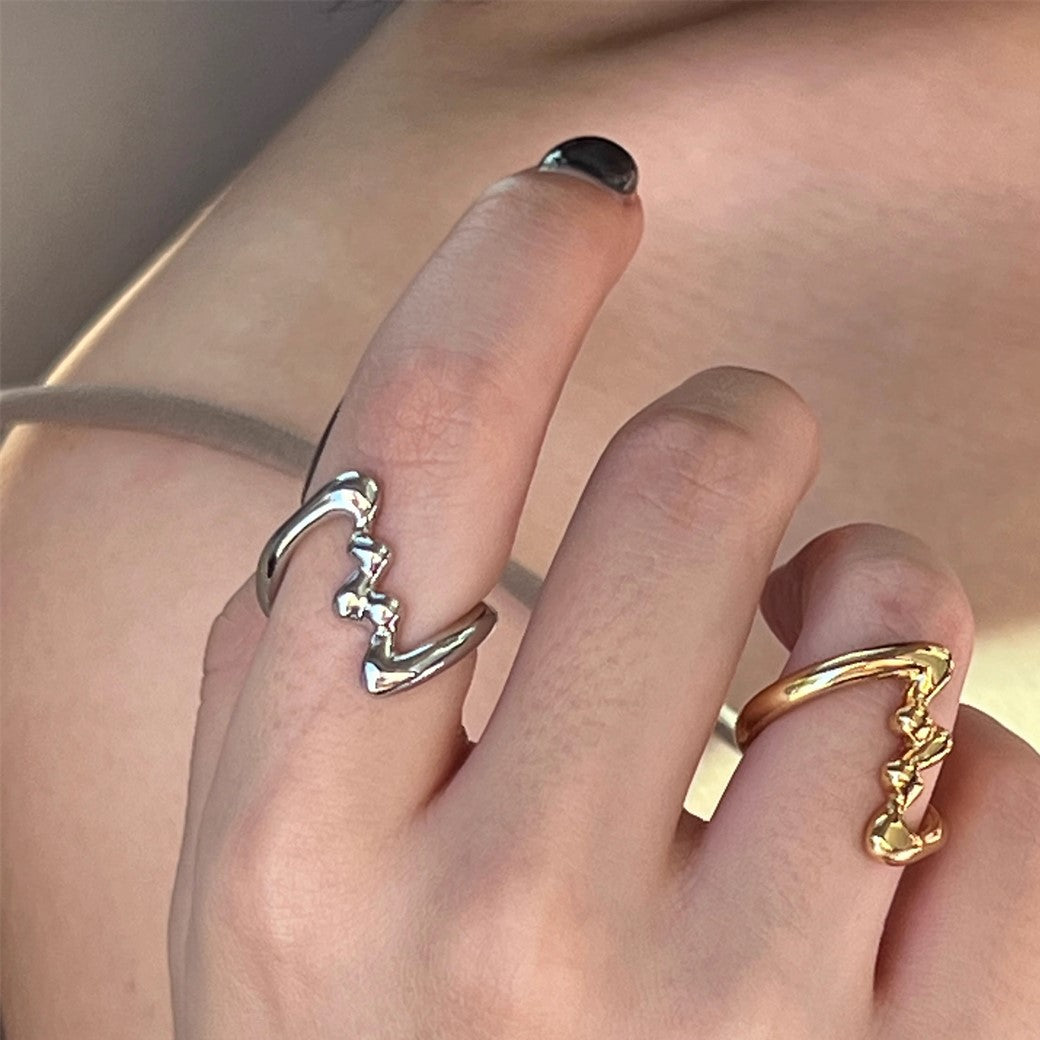 【CHEALIMPID】Gimmick Basic Style Glossy Base Ring  CL0012