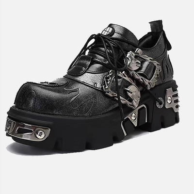 【7/1新作】Double Best Silver Attachment Platform Sneaker Boots  HL3050