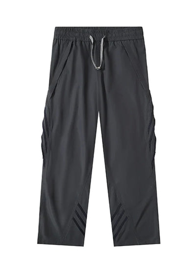 【Rayohopp】Side white line design wide sporty pants  RH0109