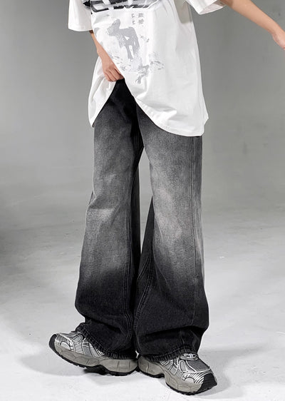 【7/15新作】Gradient wash monotone color denim pants  HL3064