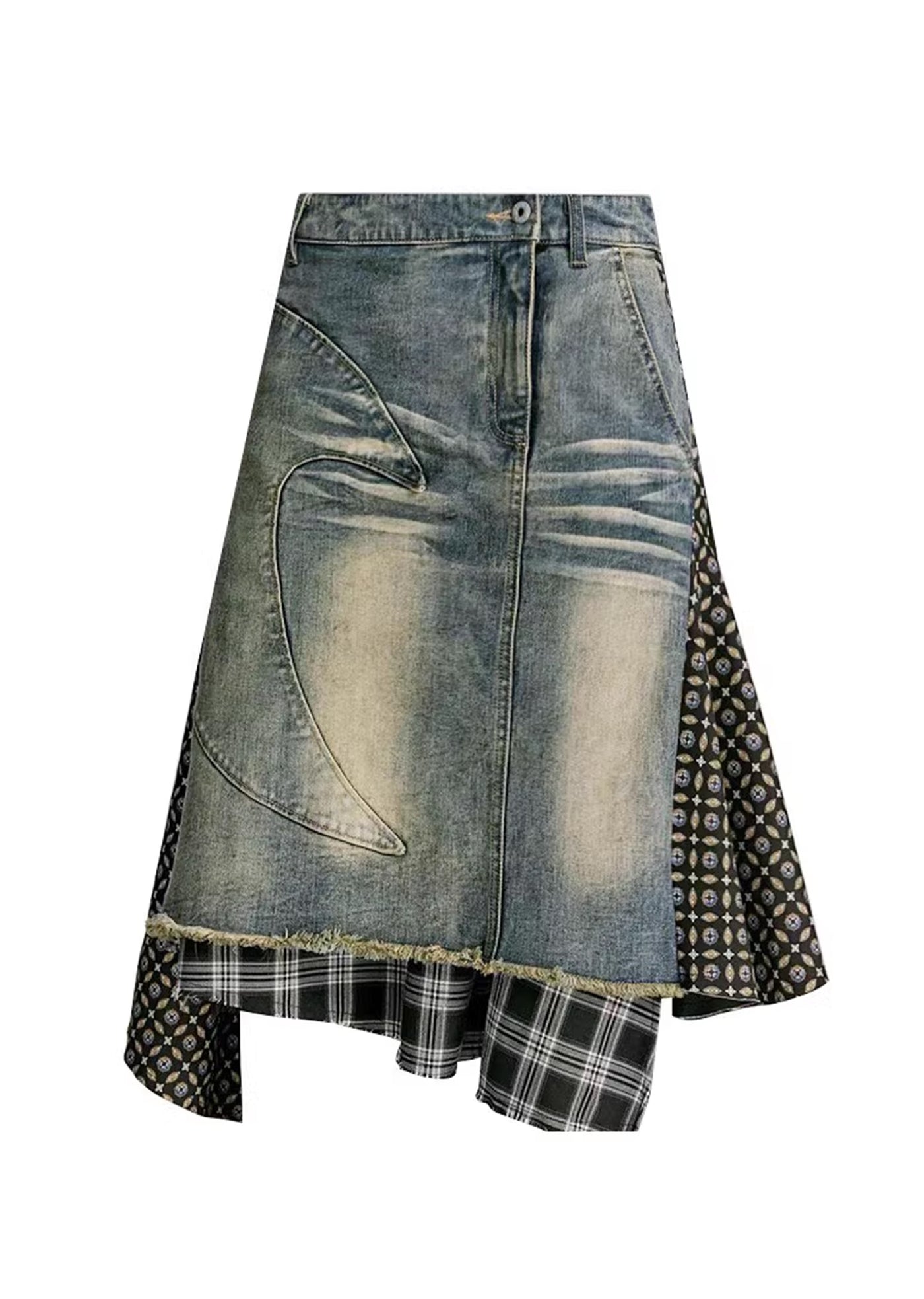 【8/12新作】Gimmick design tight silhouette denim skirt  HL3073