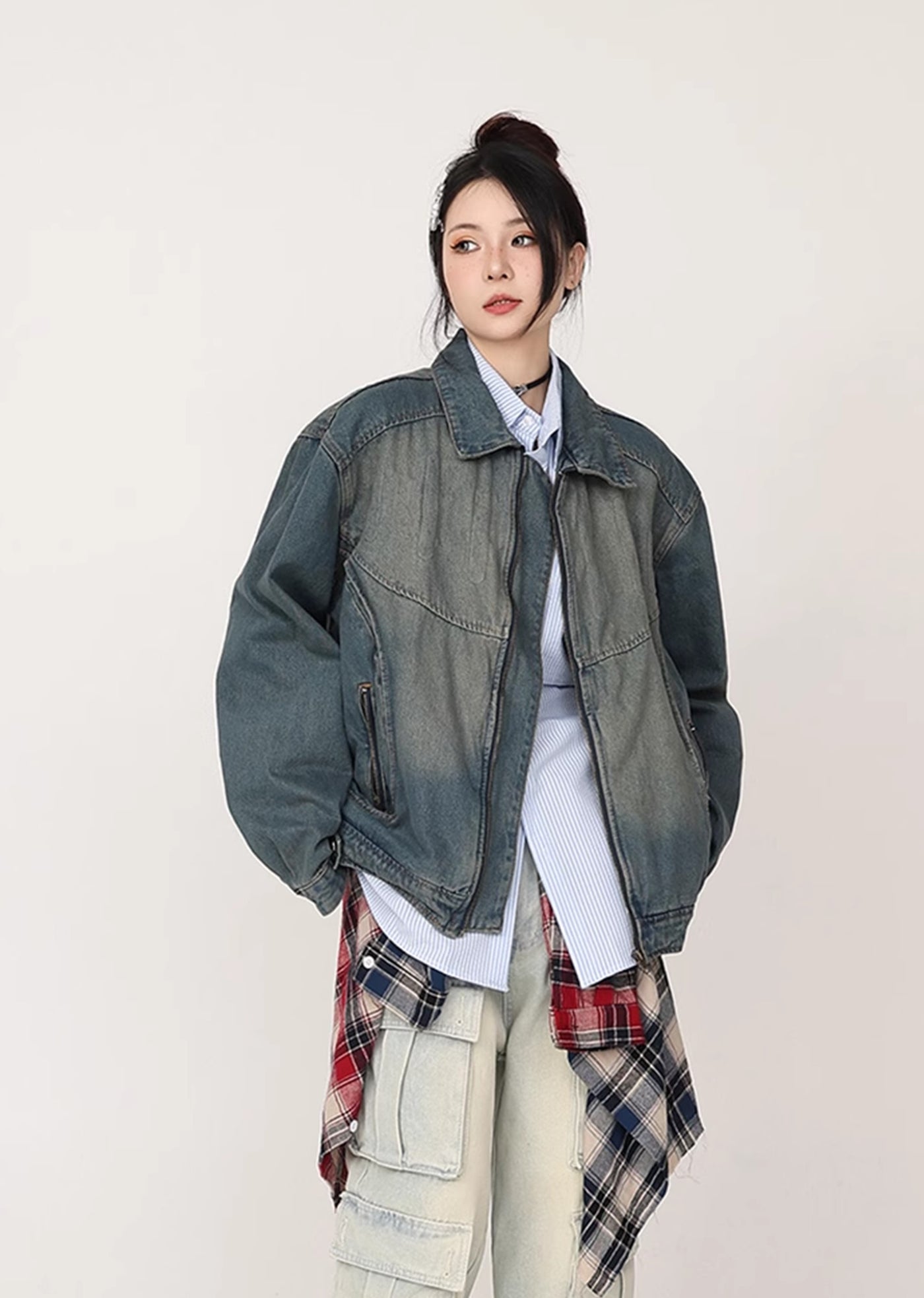 【CEDY】Random wash basic denim just jacket  CD0056