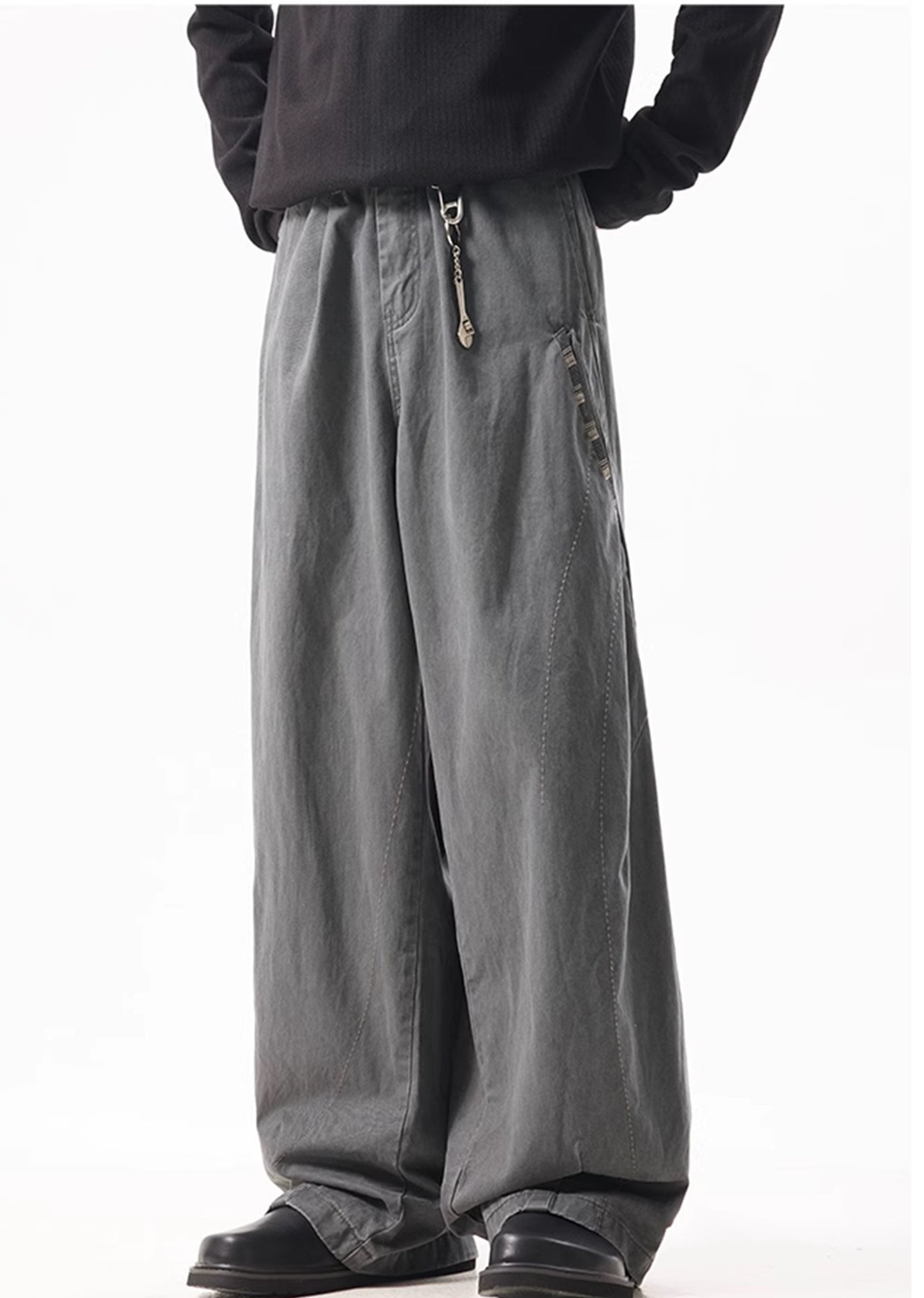 【ACRARDIC】Dull grey base colour wide silhouette pants  AI0020