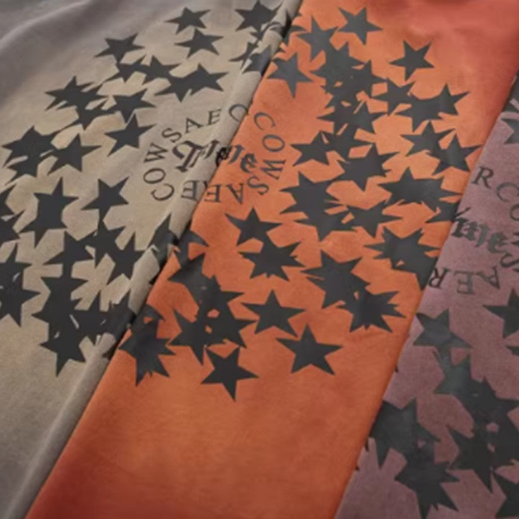 【VEG Dream】Back Star Design Gathered Wash Short Sleeve T-Shirt  VD0236