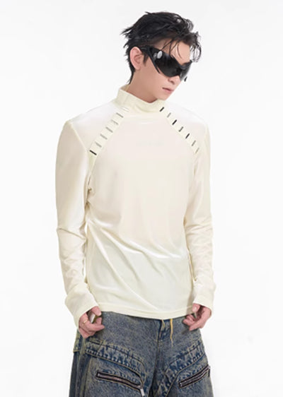 【STARTEXCEEDEND】Tight silhouette basic color inner style long sleeve T-shirt  SC0015