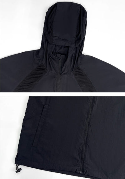 【MICHINNYON】Loose silhouette weiners style street full zip hoodie  MY0009