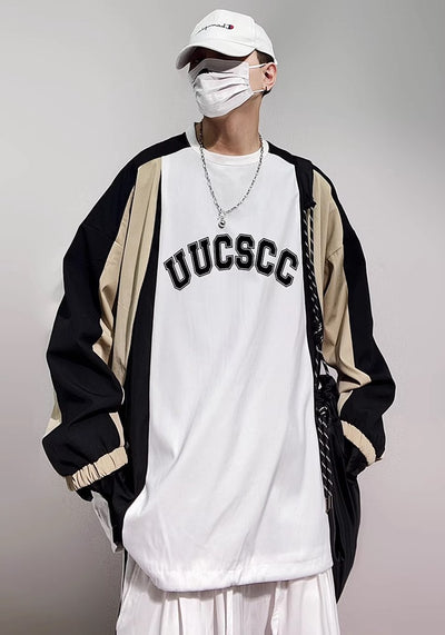 【UUCSCC】Front brand design balance color sweatshirt  US0072