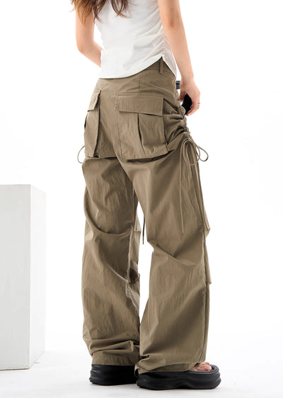 【H GANG X】Side multi-string design wave over pants  HX0065