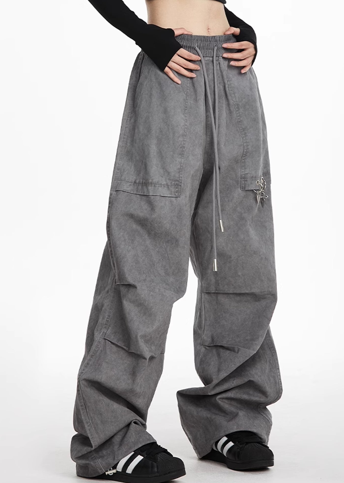 【NOONOZ】Dull basic simple wide tuck pants  NN0001