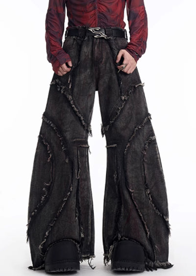 【STARTEXCEEDEND】Vintage bloody design full metal denim set up  SC0003