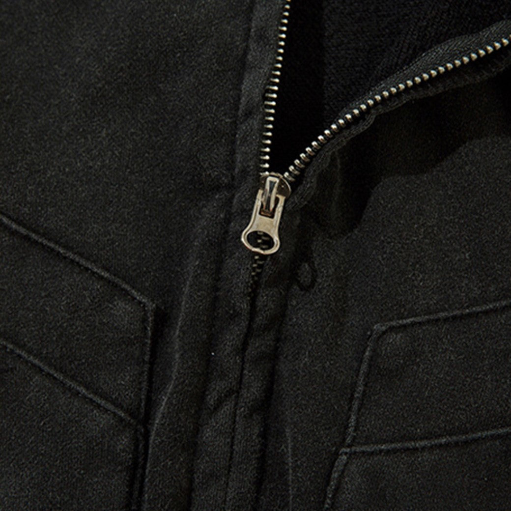 【ROMECL】Double wash pocket design full zip hoodie  RM0007