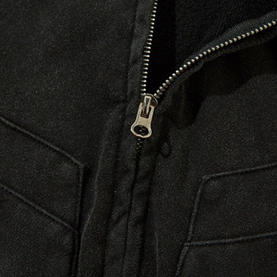 【ROMECL】Double wash pocket design full zip hoodie  RM0007