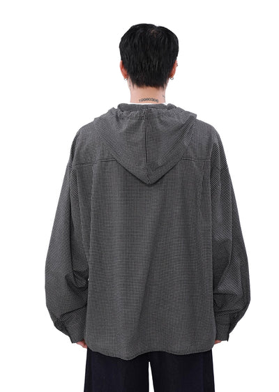 【MR nearly】Basic simple design wide over full zip hoodie  MR0134