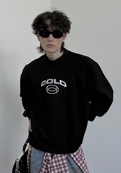 【SOULWORKER】Initial logo front design basic style sweatshirtc  SW0042