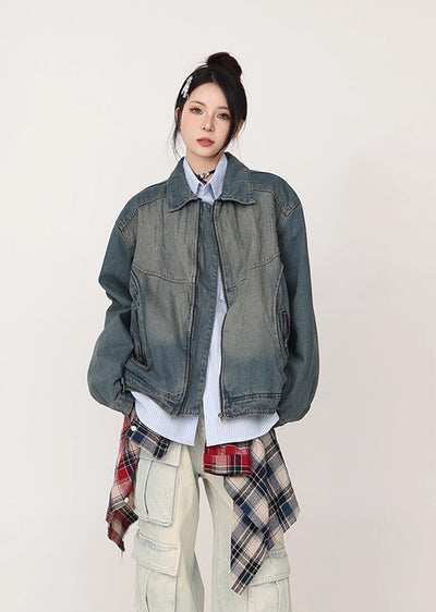 【CEDY】Random wash basic denim just jacket  CD0056