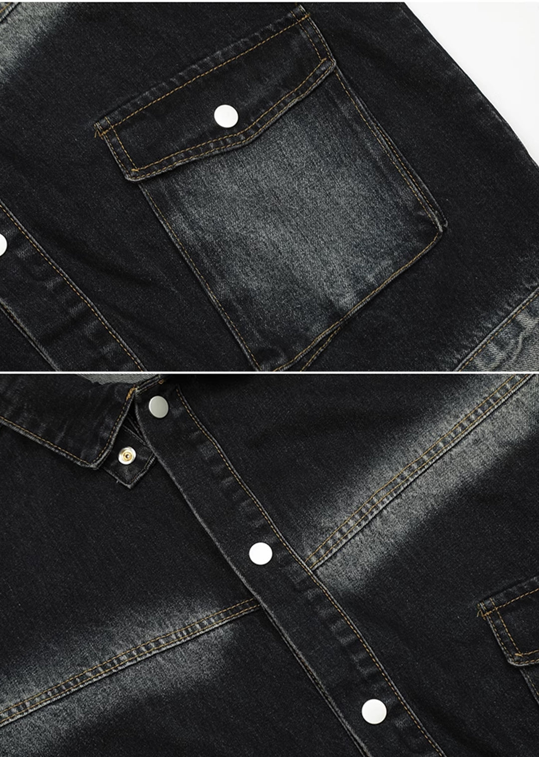 acceptdischarge Random denim デニム CEDY】Random wash basic style black denim jacket CD0053 – HI