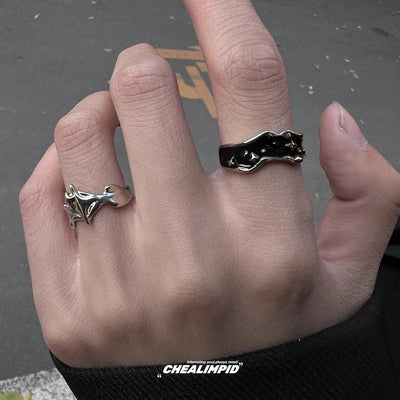 【CHEALIMPID】Cross point agrade silver ring  CL0008