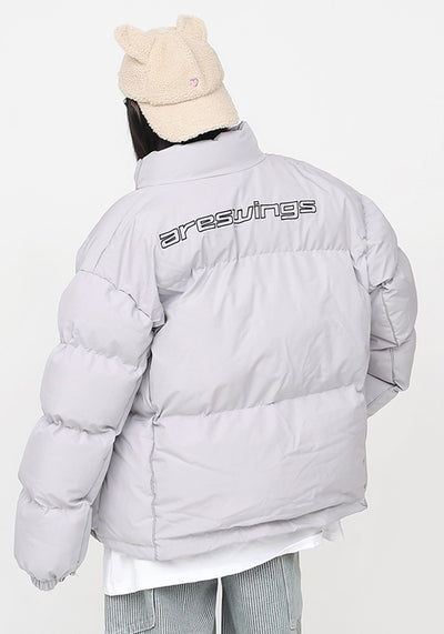 【CEDY】Simple logo design silhouette basic down jacket  CD0063