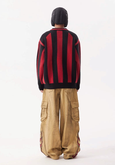 【BTSG】Flame over vintage color cargo style pants  BS0049