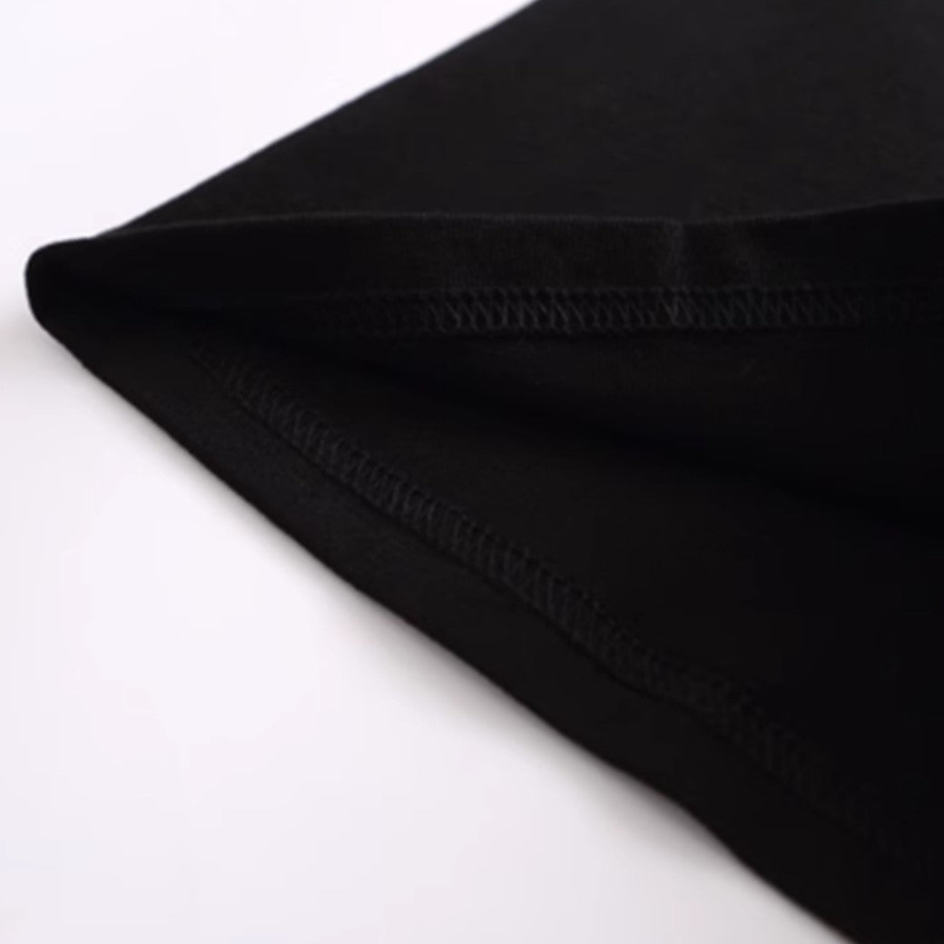 【VEG Dream】Distortion Initial Black Coloring Oredo Basic Short Sleeve T-Shirt  VD0234