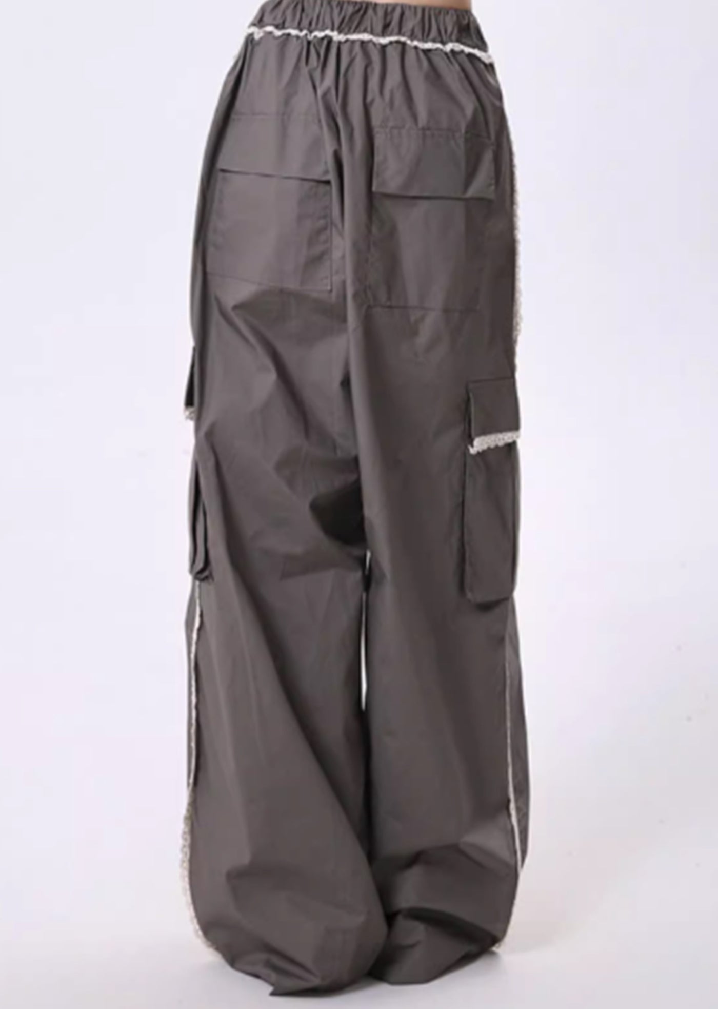 【Rayohopp】Frill design line gothic style wide pants  RH0128