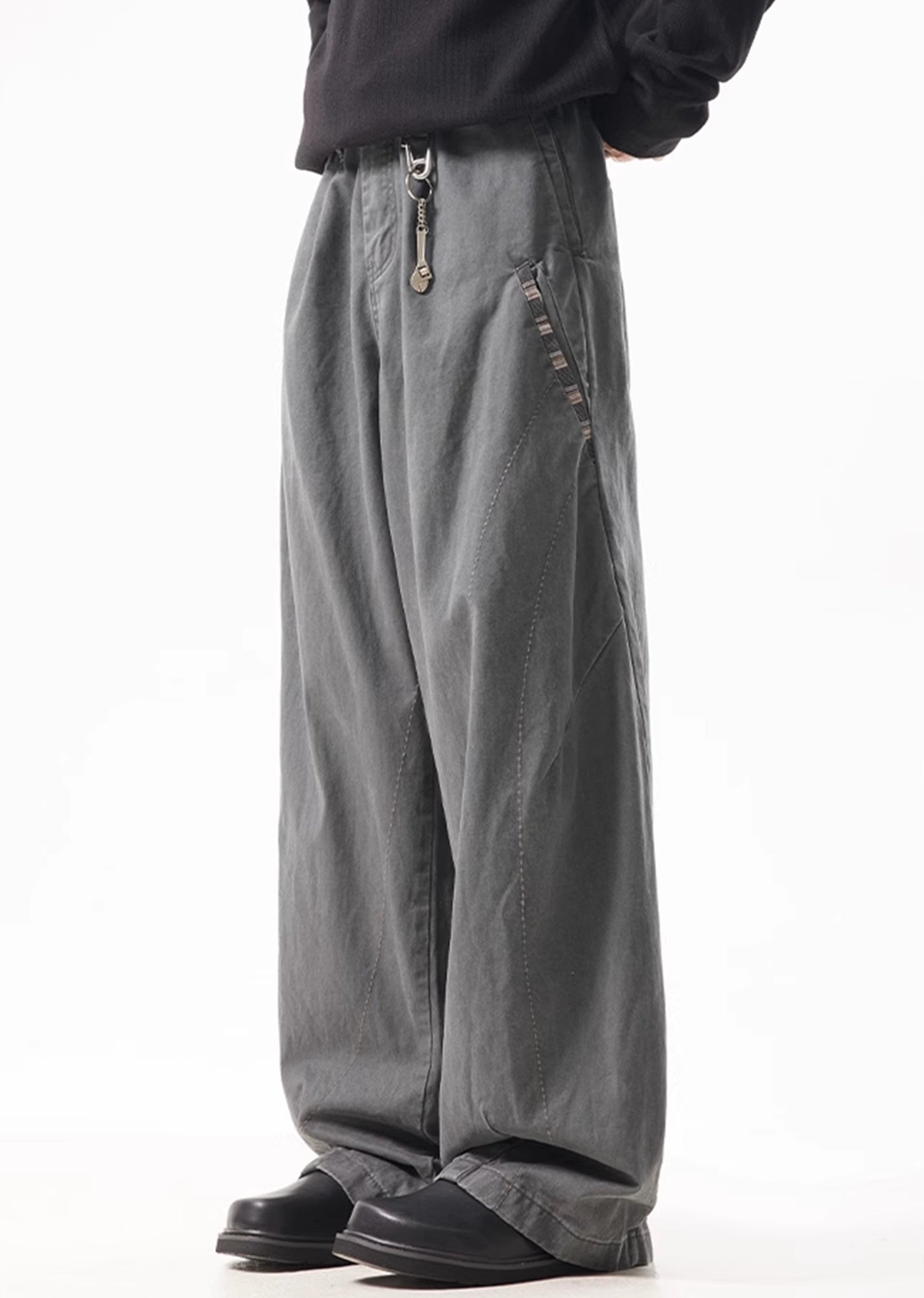 【ACRARDIC】Dull grey base colour wide silhouette pants  AI0020