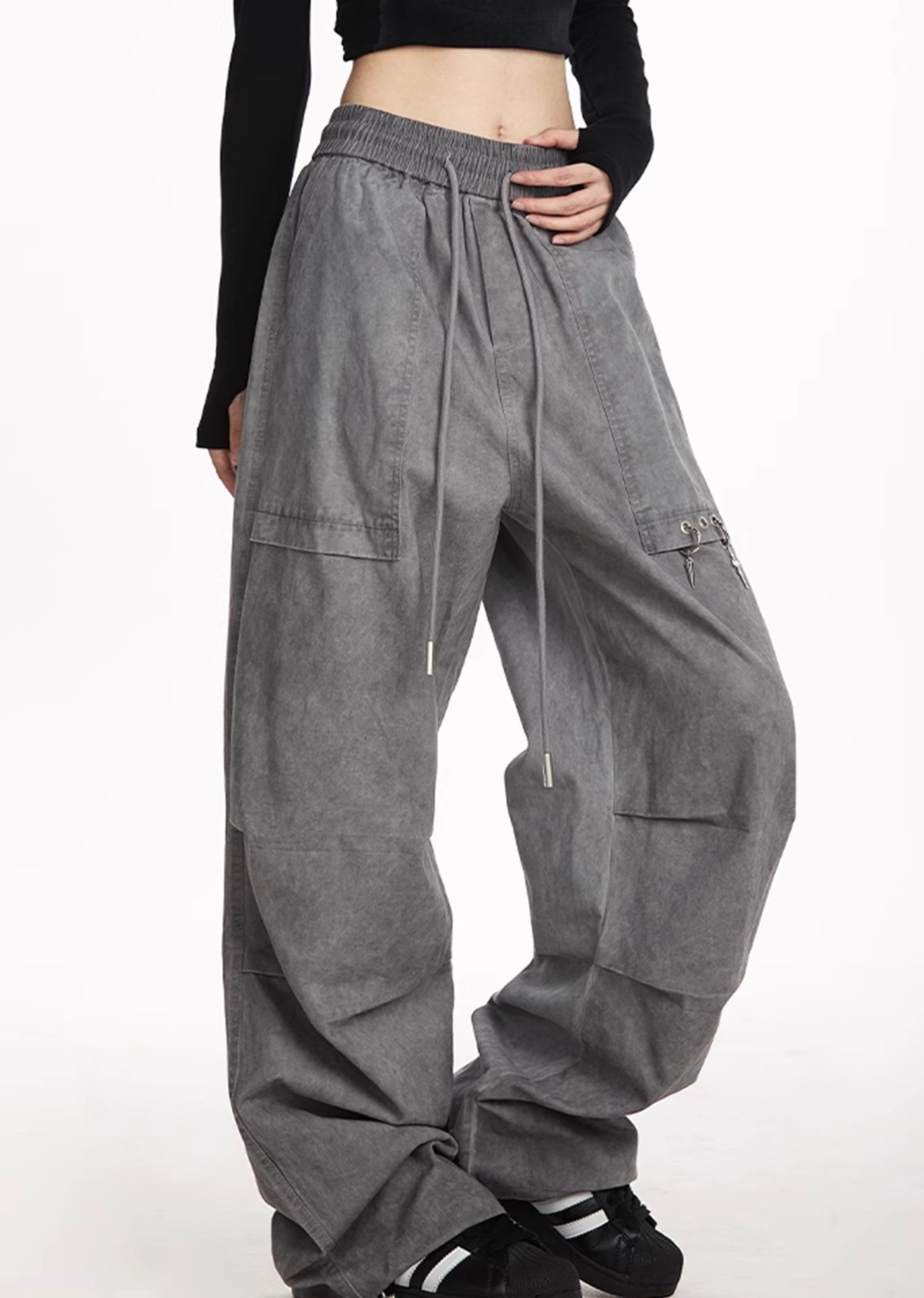 【NOONOZ】Dull basic simple wide tuck pants  NN0001