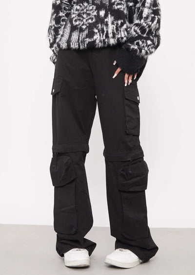 [4/29 New] 2WAY gimmick design straight silhouette cargo pants HL3038